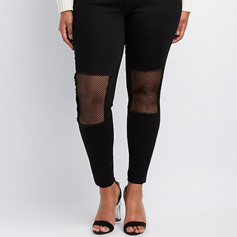 Plus Fishnet Tights Two Pairs by Molly Jacobs - Picture 3 of 6